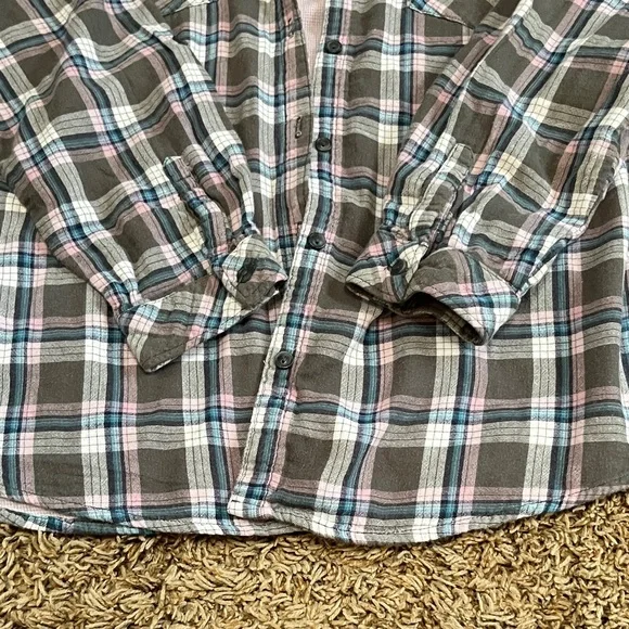 Boston Traders Gray Plaid Shirt Jacket - Picture 5 of 6